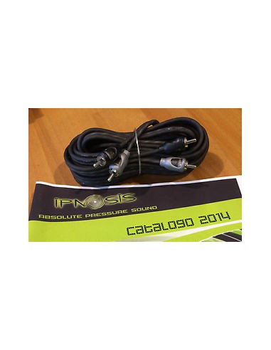 Cavo Ipnosis IPR 1005 RCA Audio HiFi Segnale 5 Metri Twisted Auto Amplificatore