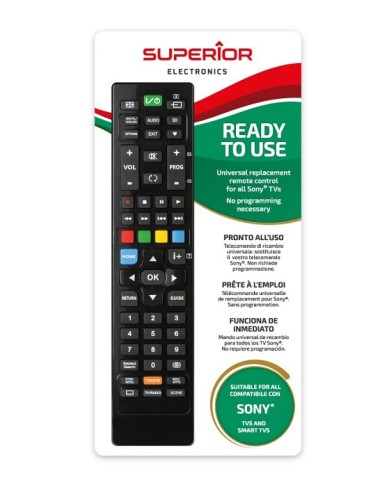 Telecomando Smart TV compatibile  Sony- Superior pronto all'uso